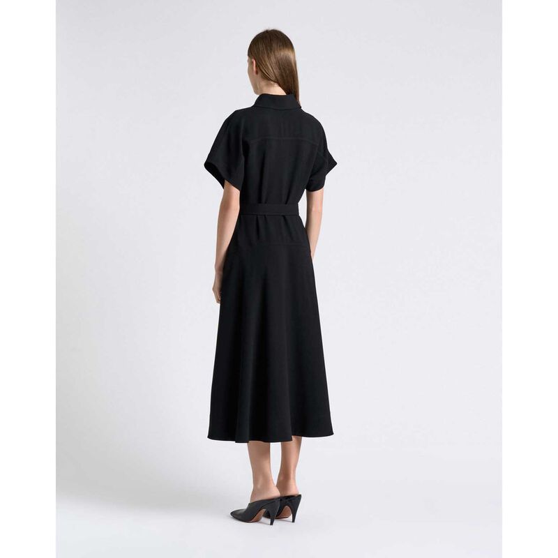Cue Crepe Midi Shirt Dress image number 1